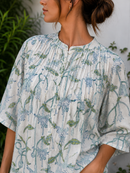 Lume Lily Chanderi Silk Short Top