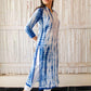 'Shibori' Indigo Button Down Kurta