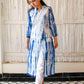 'Shibori' Indigo Button Down Kurta