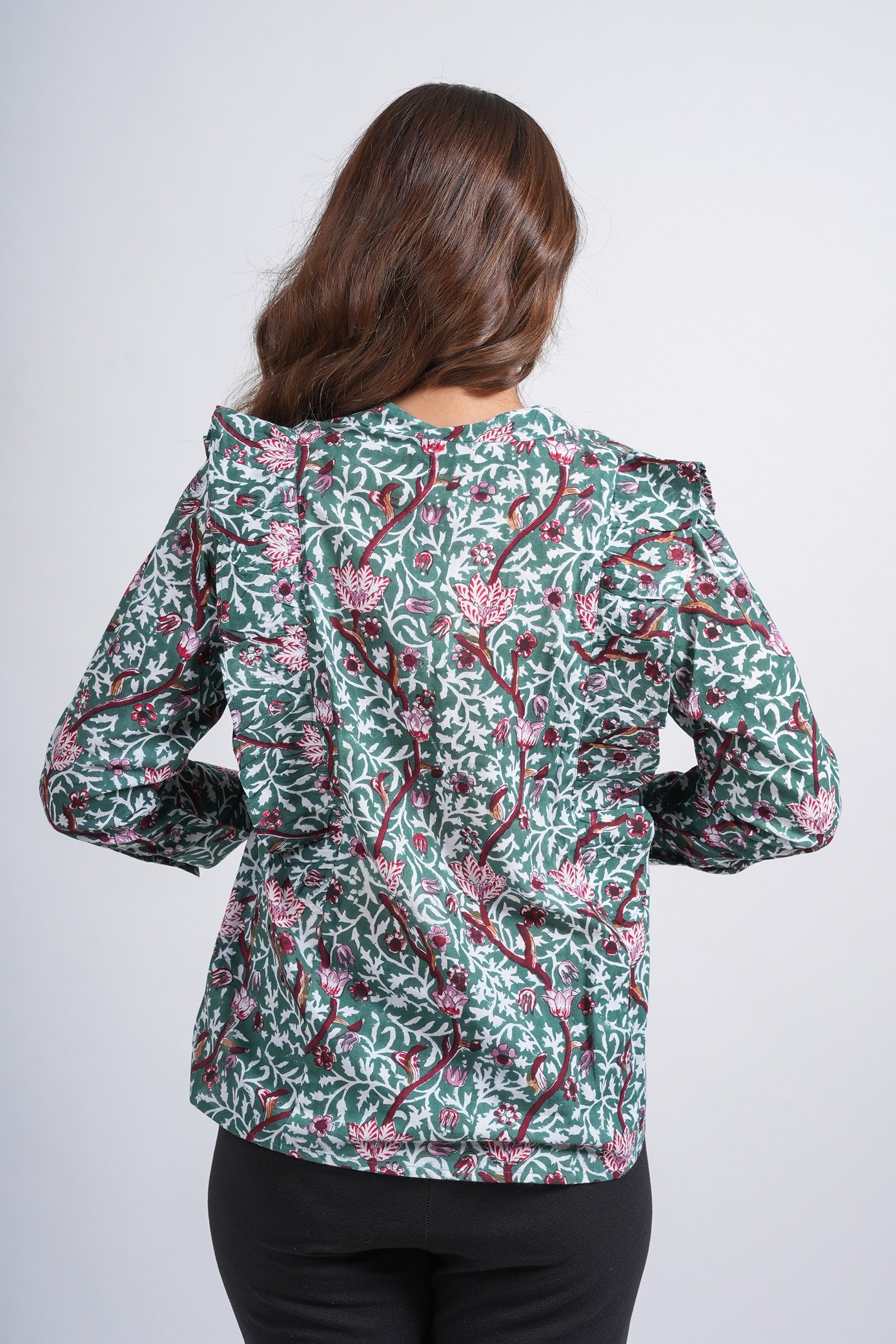 Block Printed Cotton Short Top