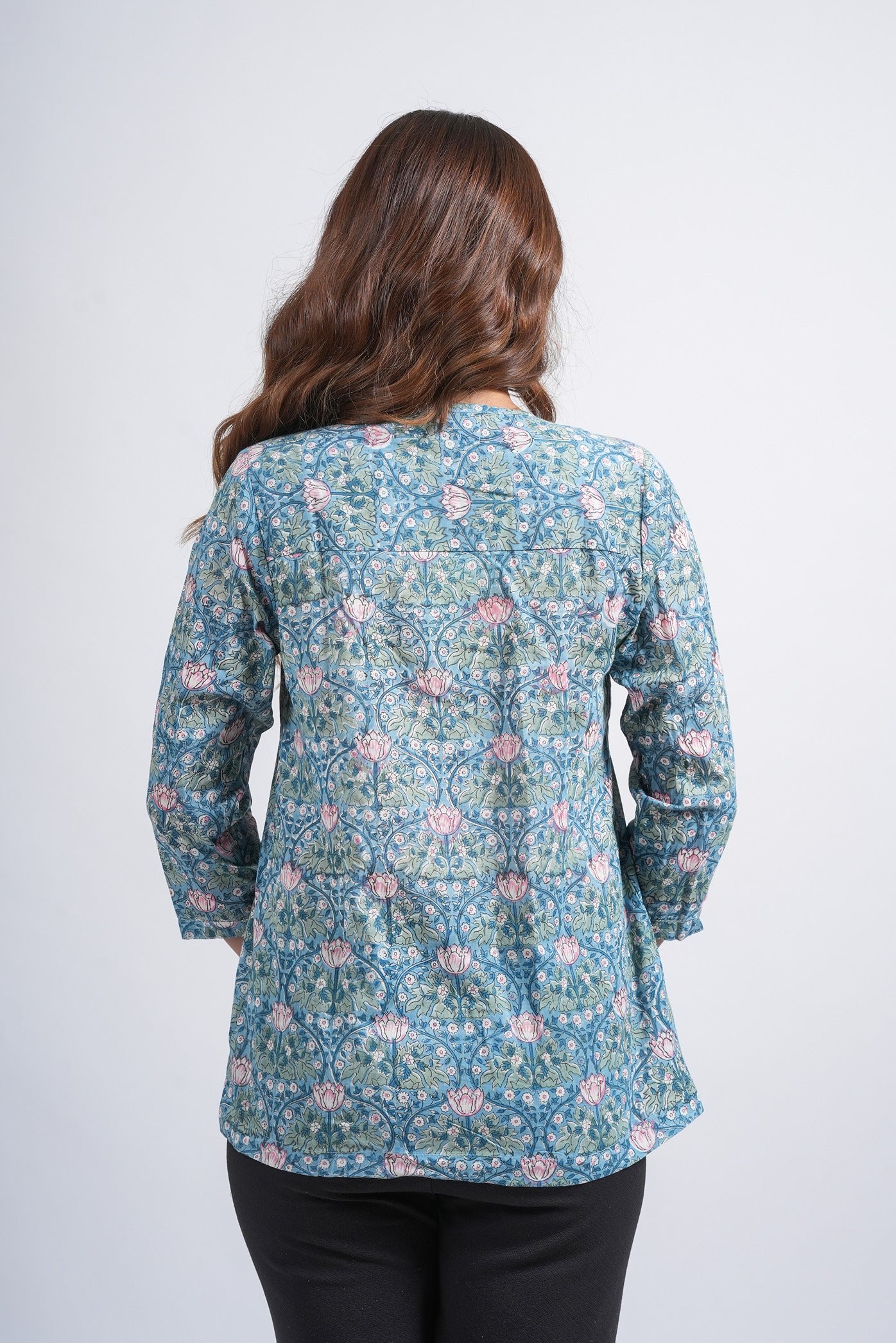 Block Printed Cotton Short Top