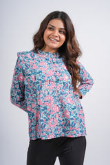 FloraFable Block Printed Short Top