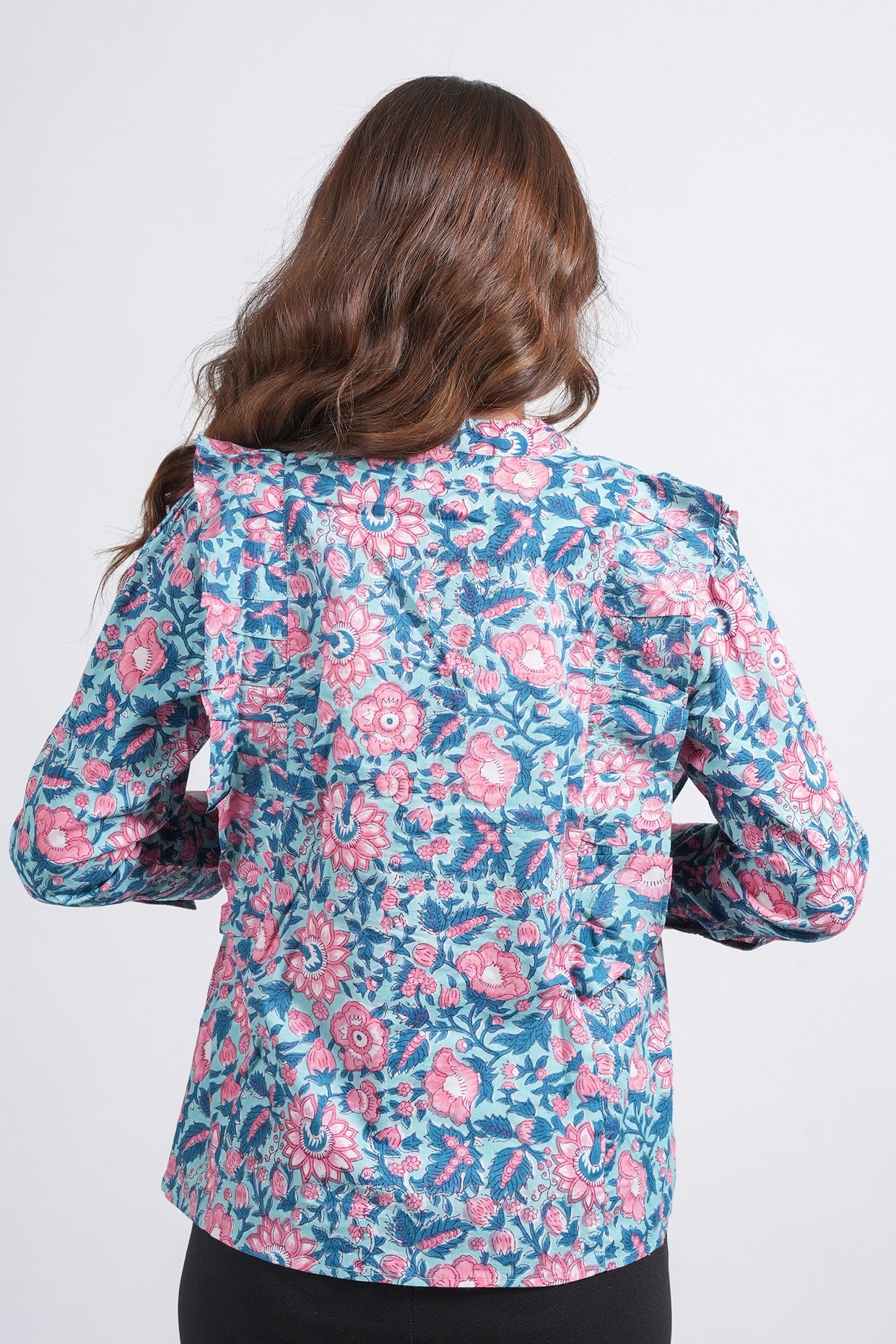 Block Printed Cotton Short Top