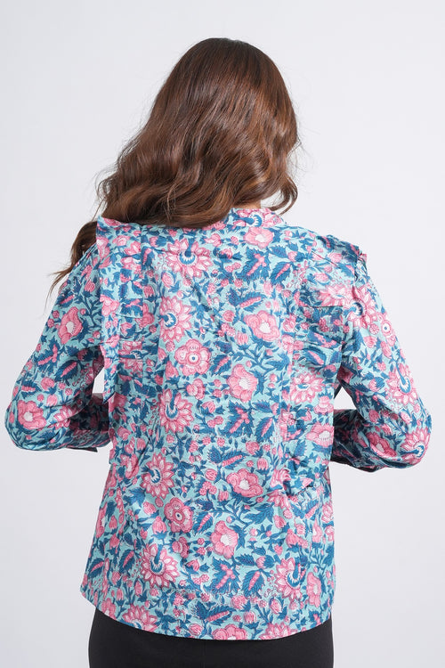 Block Printed Cotton Short Top
