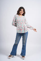 Block Printed Cotton Short Top