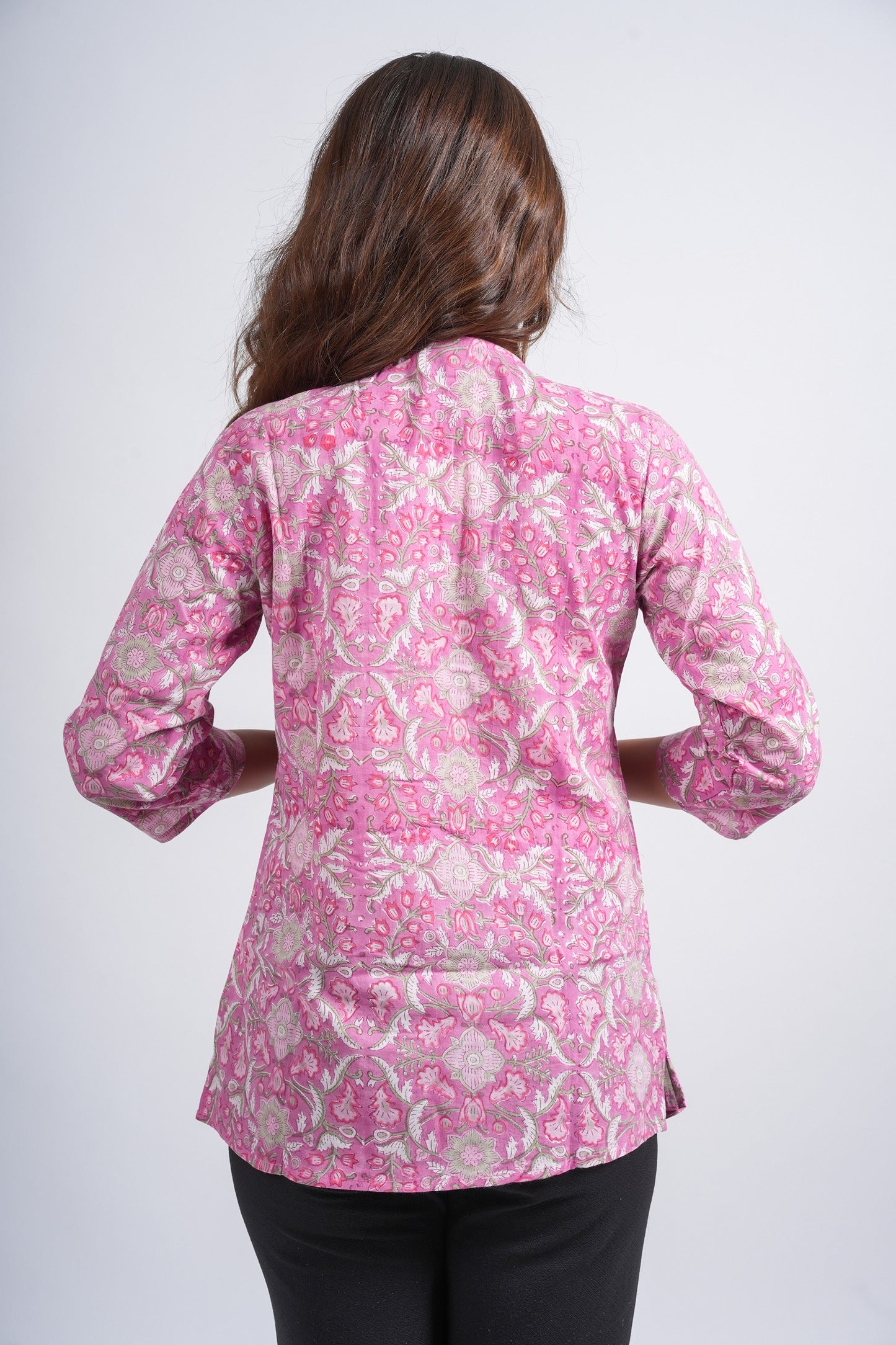 Block Printed Cotton Short Top