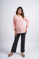 Block Printed Cotton Short Kurti