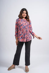 ZyraFlair Block Printed Short Top