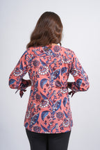 Block Printed Cotton Short Top