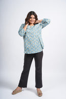 Block Printed Cotton Short Kurti