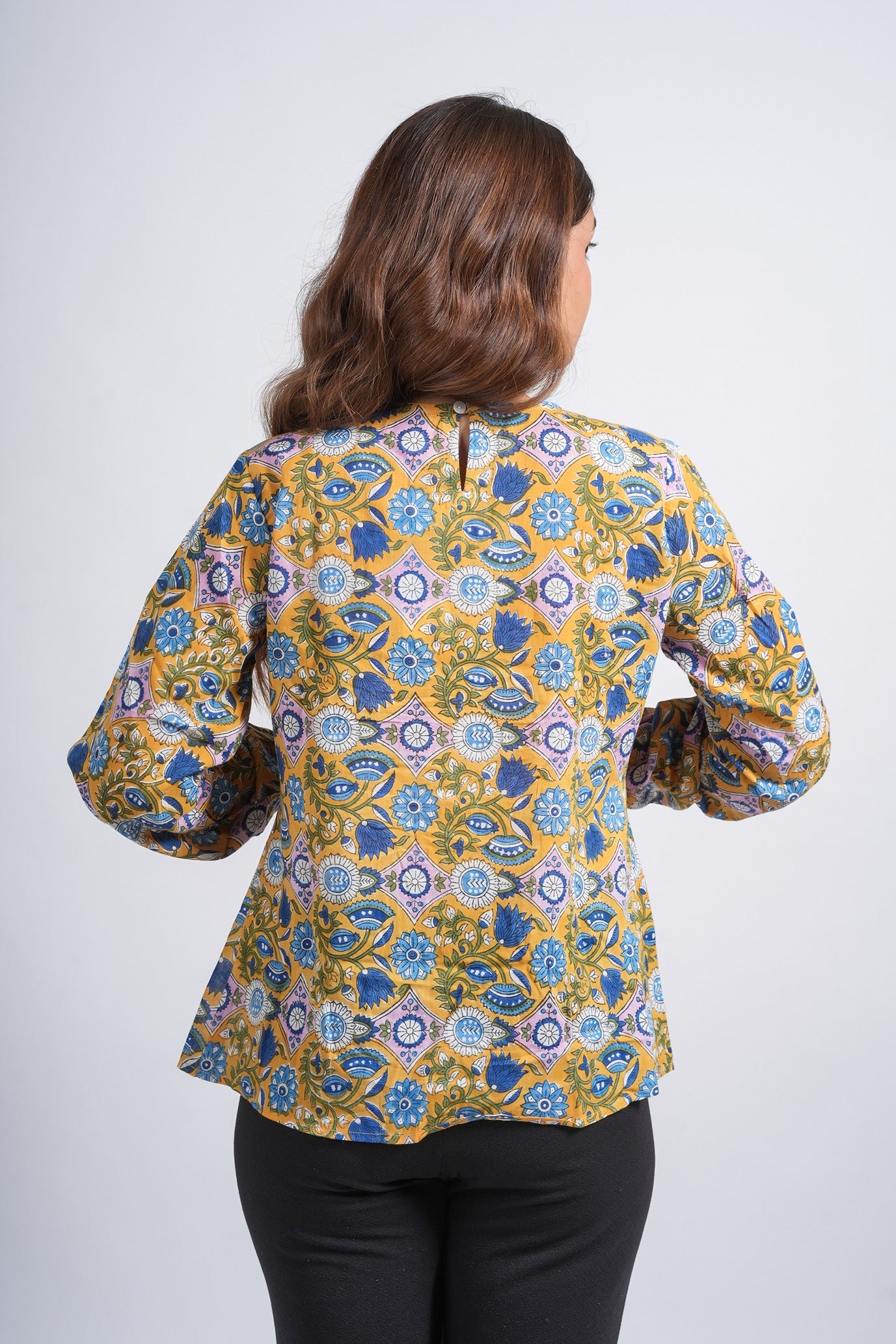 Block Printed Cotton Short Top