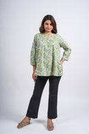 Block Printed Cotton Short Top