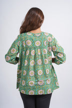 Block Printed Cotton Short Top