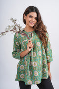Block Printed Cotton Short Top