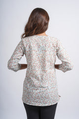 Blush Breeze Printed Short Top