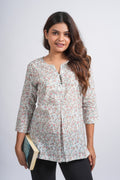 Block Printed Cotton Short Top
