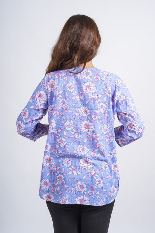 Block Printed Cotton Short Top