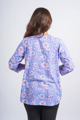 Lilac Lotus Printed Short Top