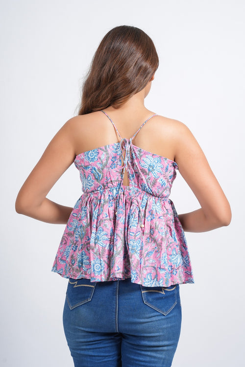 Rose Petal Printed Cami Top