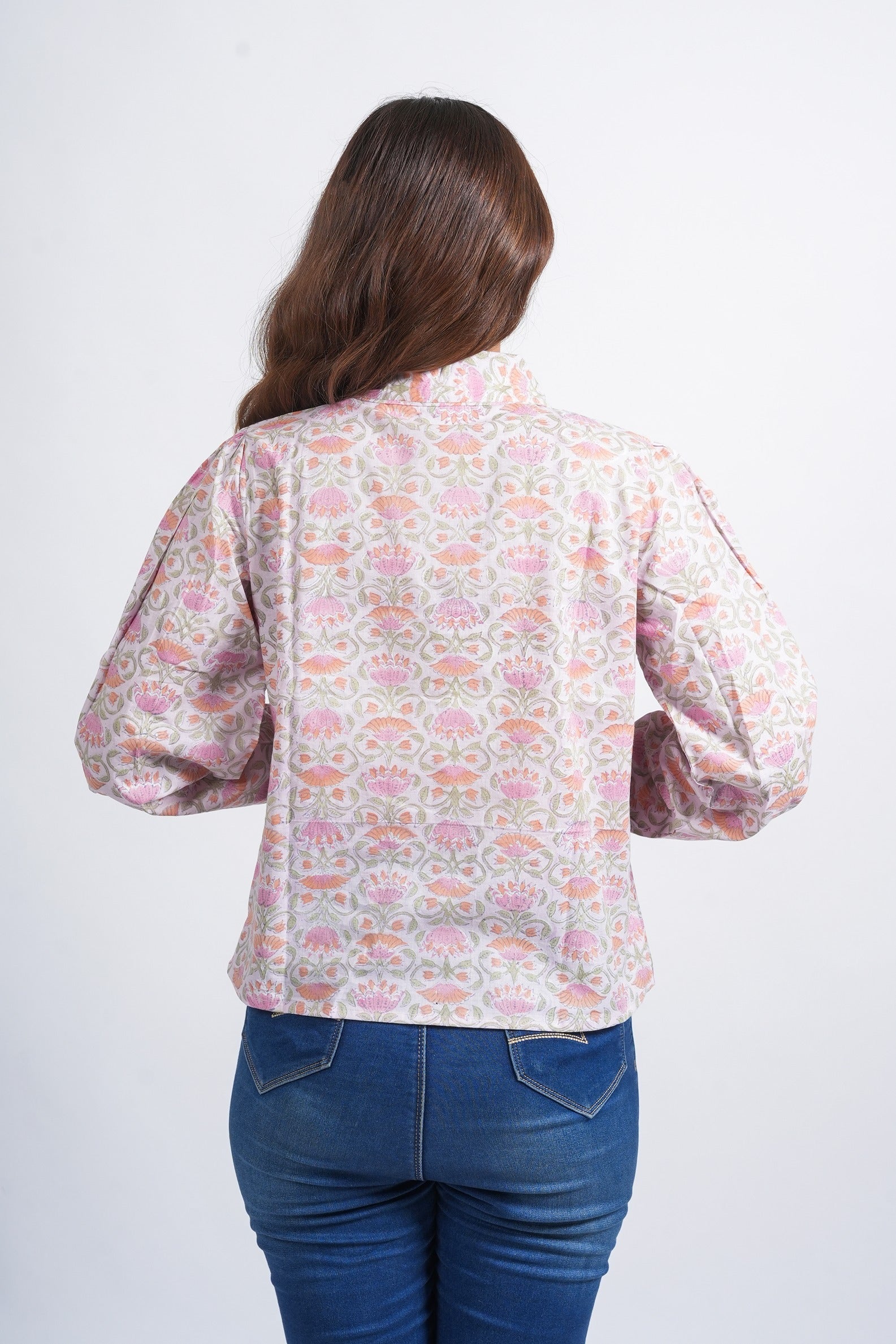 Petal Whisper Block Printed Short Top