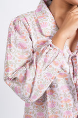 Petal Whisper Block Printed Short Top