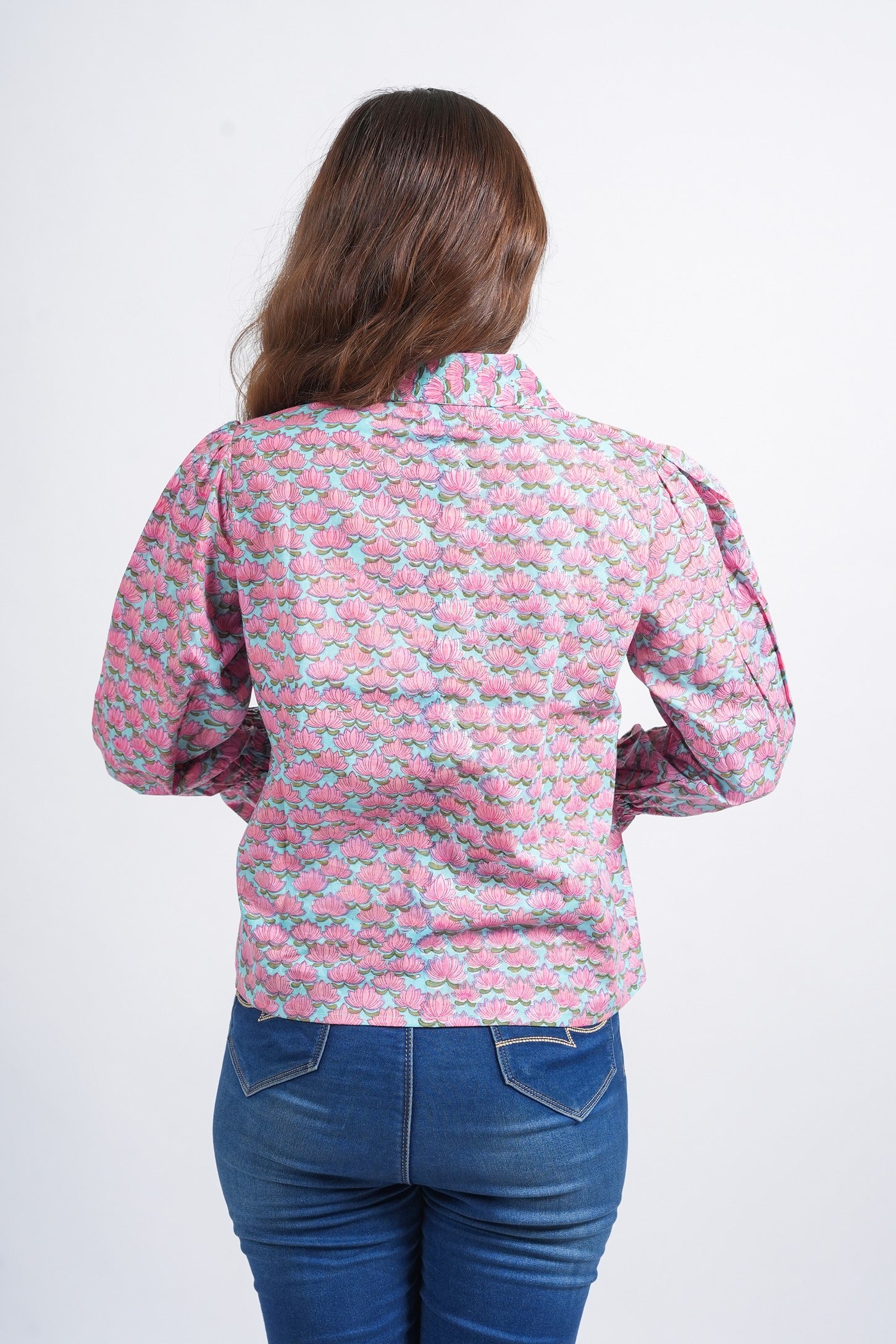 Lotus Bliss Block Printed Short Top