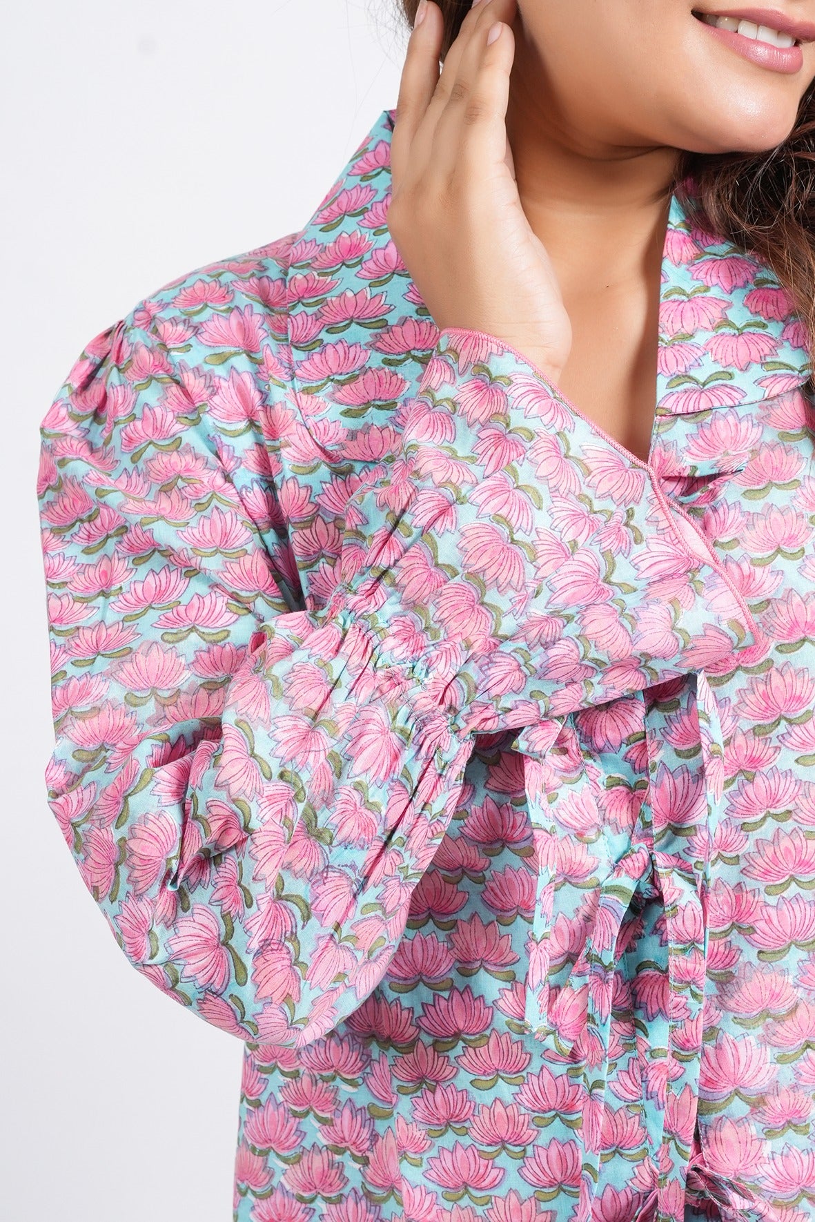 Women’s Cotton Block Printed Short Top