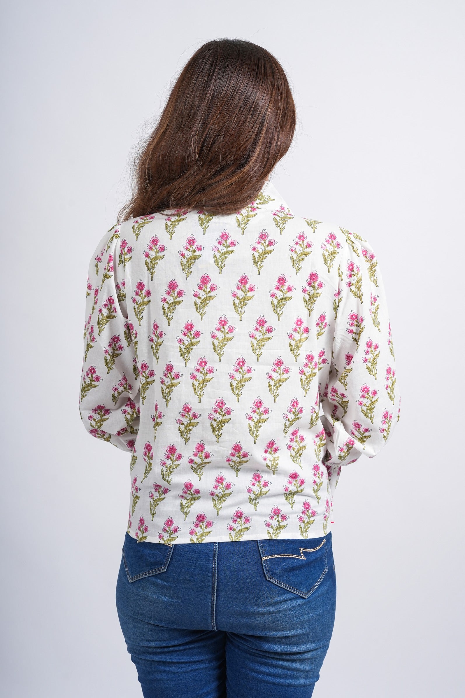 Women’s Cotton Block Printed Short Top