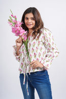 Women’s Cotton Block Printed Short Top