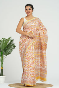 Basant Chanderi Silk Saree