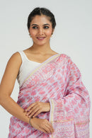 Lilac Chanderi Silk Saree