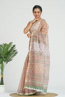 Beige Kota Doria Saree