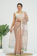 Beige Kota Doria Saree