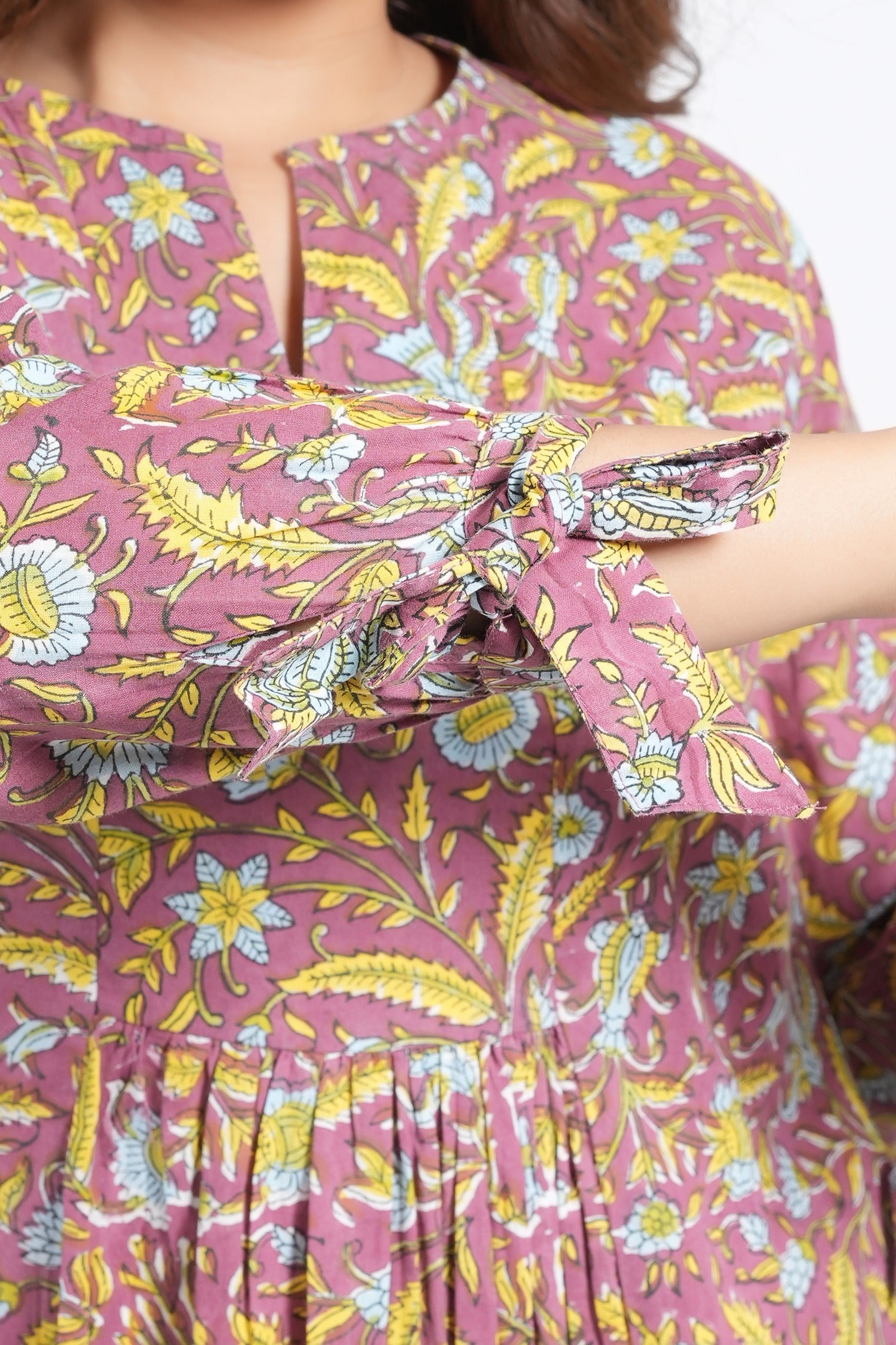 Block Printed Cotton Short Top