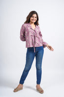 Women’s Cotton Block Printed Short Top
