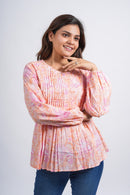 Block Printed Cotton Short Top