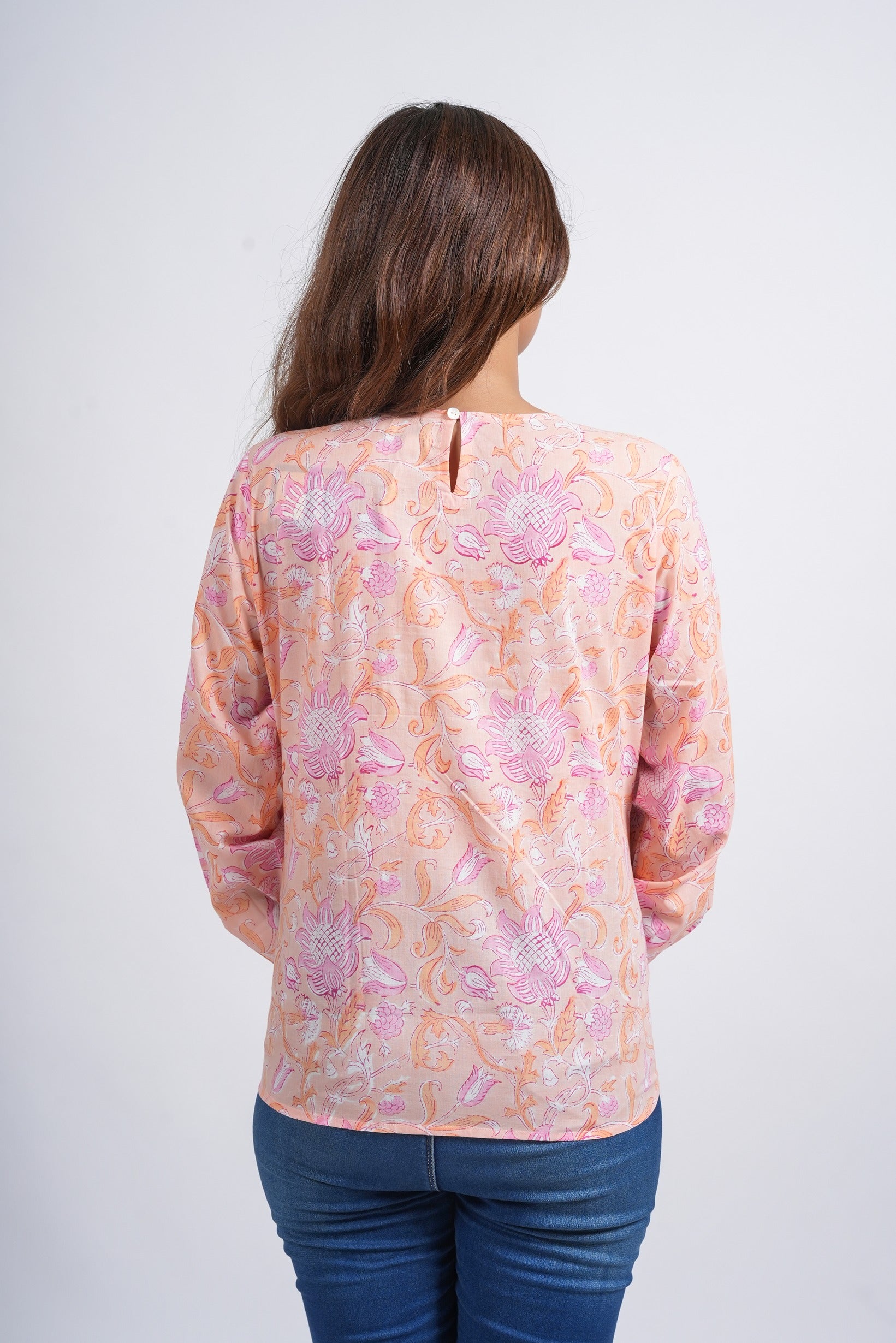 Block Printed Cotton Short Top