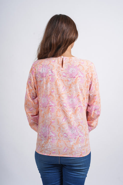 Block Printed Cotton Short Top