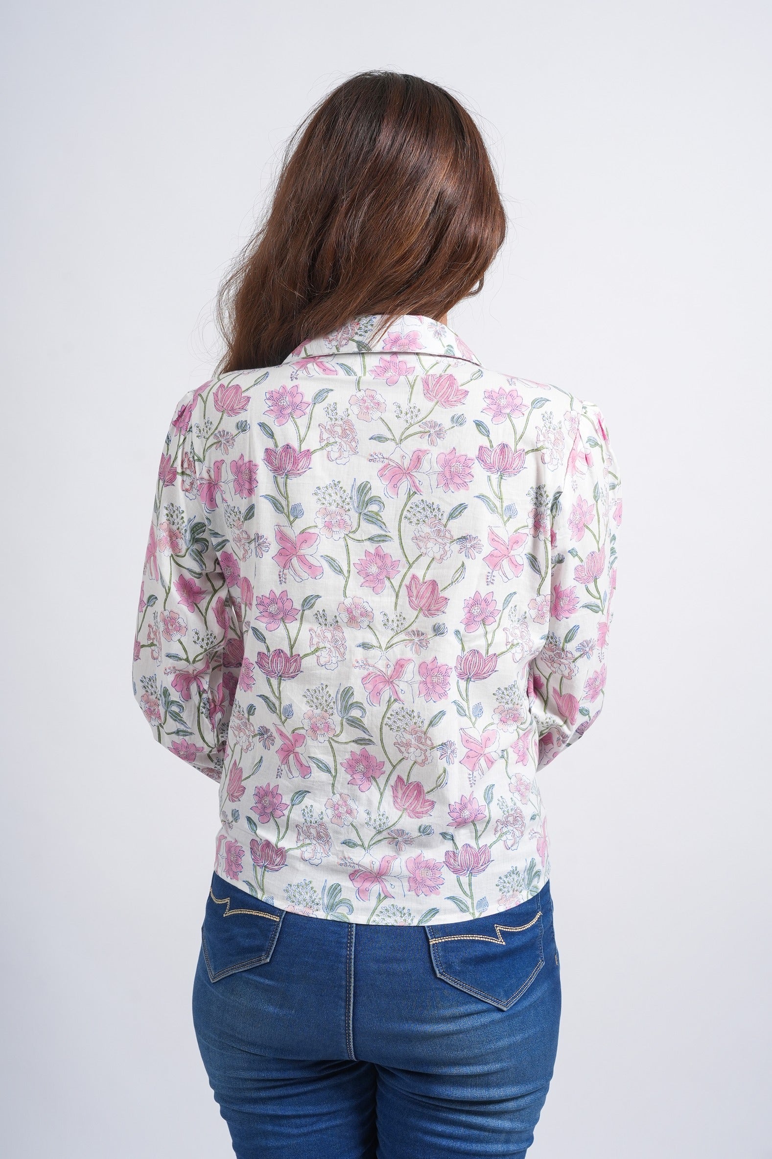 Floral Grace Cotton Short Top