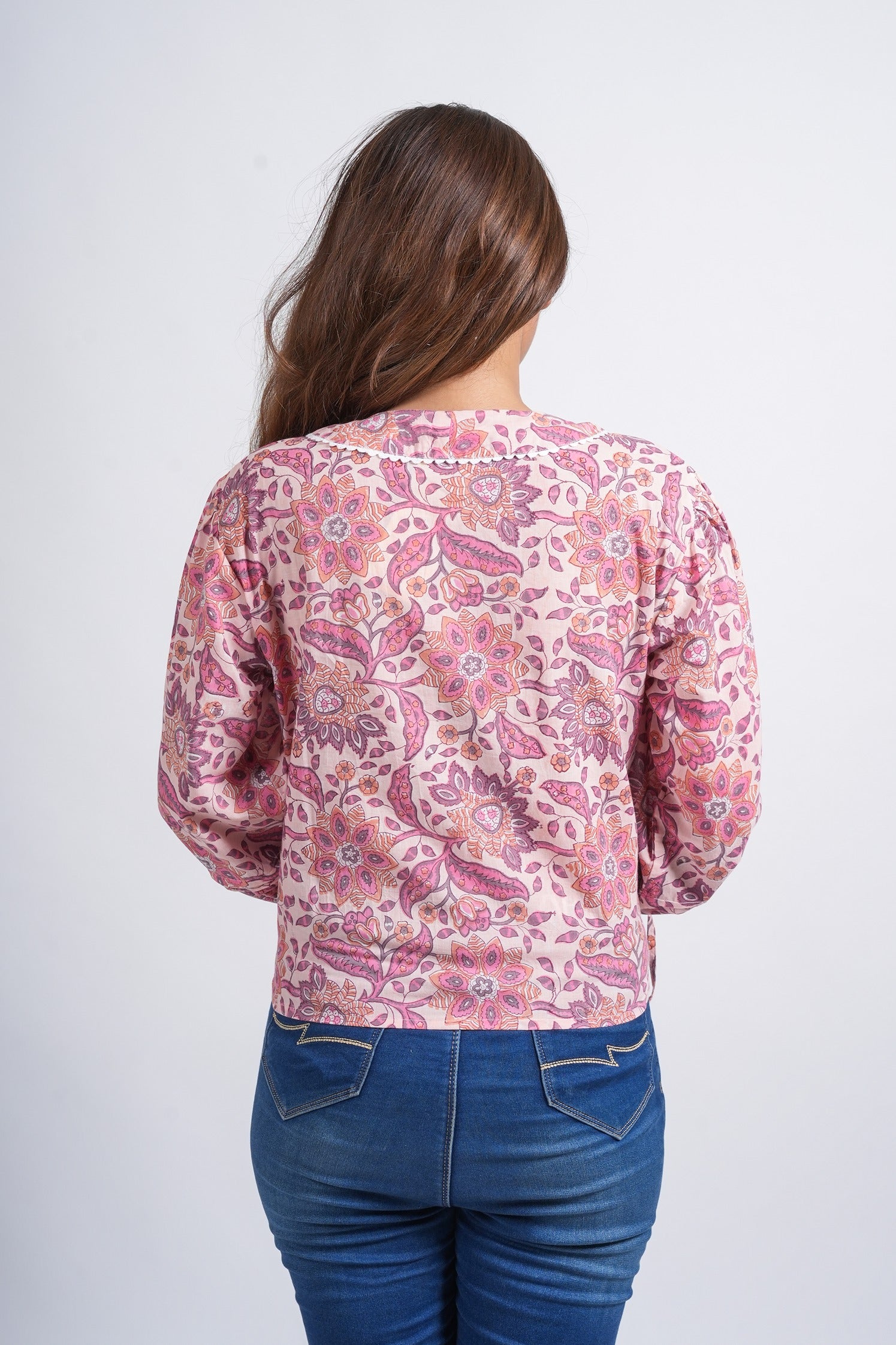 Block Printed Cotton Short Top