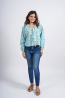 Women’s Cotton Block Printed Short Top