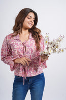 Women’s Cotton Block Printed Short Top