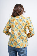 Block Printed Cotton Short Top