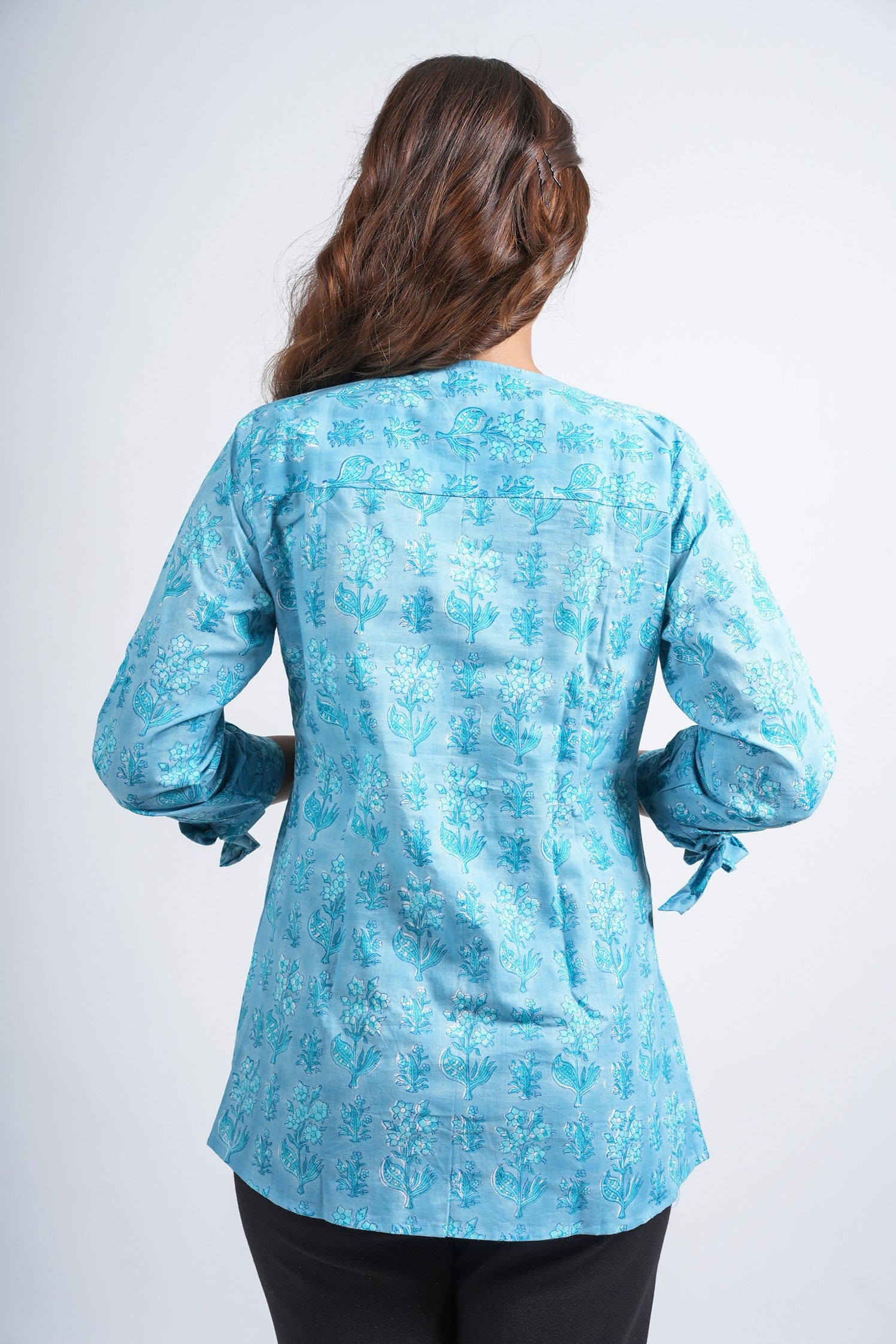 Block Printed Cotton Short Top