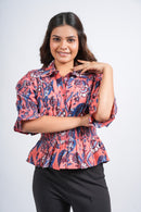 Block Printed Cotton Short Top