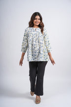 Block Printed Cotton Short Top