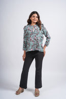 Block Printed Cotton Short Top