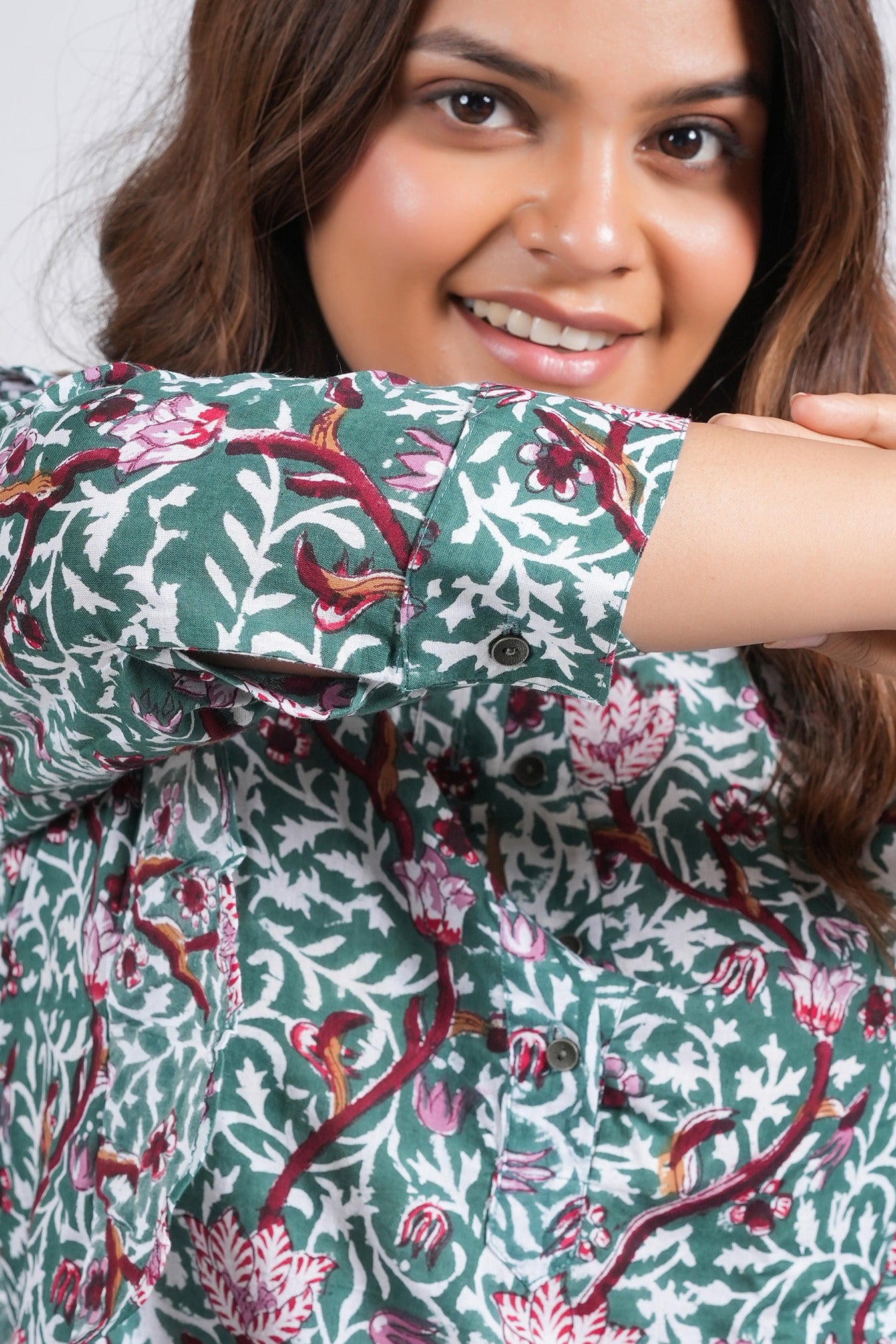 Block Printed Cotton Short Top