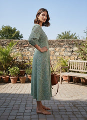 Dewleaf Chanderi Dress