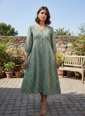 Dewleaf Chanderi Dress